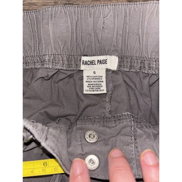 Rachel Paige Women's Gray Cargo Pants Size Small 98% Cotton Excellent Condition - Picture 4 of 5